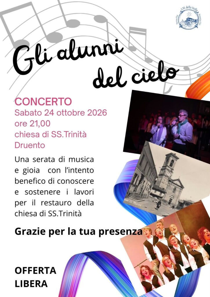 Locandina concerto SS. Trinità a Druento